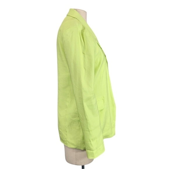 Jason Wu Linen Blend Open Front Blazer Jacket Size Small - Picture 3 of 10